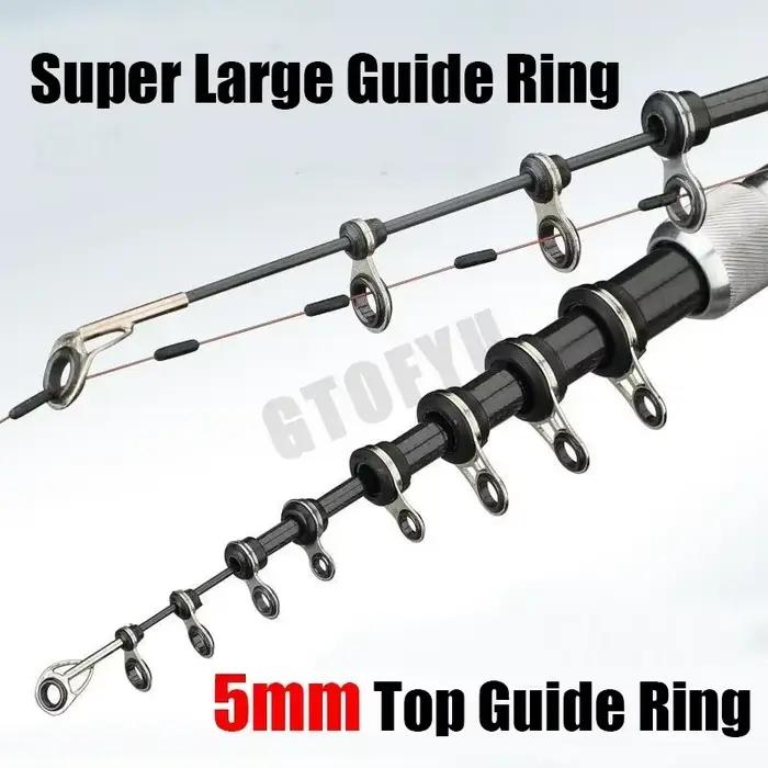 Canne télescopique carbone 2.7m à 7.2m ultra-légère pour rock fishing, pêche au leurre et carpe voyage