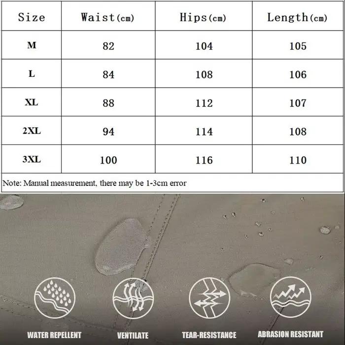 Pantalon cargo waterproof séchage rapide - Performance technique pêche sportive extérieure