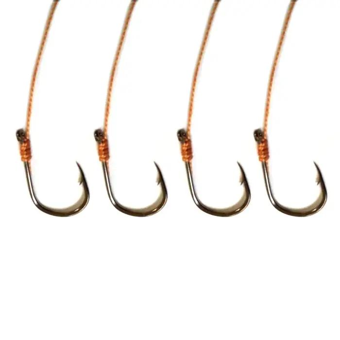 Hameçons Pêche en Acier Haut Carbone avec 5 Petits Hameçons Rigs Swivel pour Leurres et Appâts Naturels