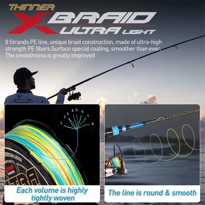 Ligne de pêche PE ZUKIBO ULTRA LIGHT 8 brins japonais - Multifilament ultra-lisse haute qualité pour pêche mer