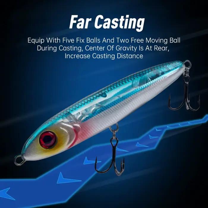 Leurre de pêche leurre dur Ministre Jack 105mm 23g pour bar, stickbait coulant et nageur efficace en mer