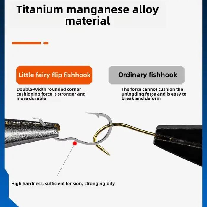 12 hameçons automatiques flip acier carbone pour pêche carpe argentée et carpe de roseau