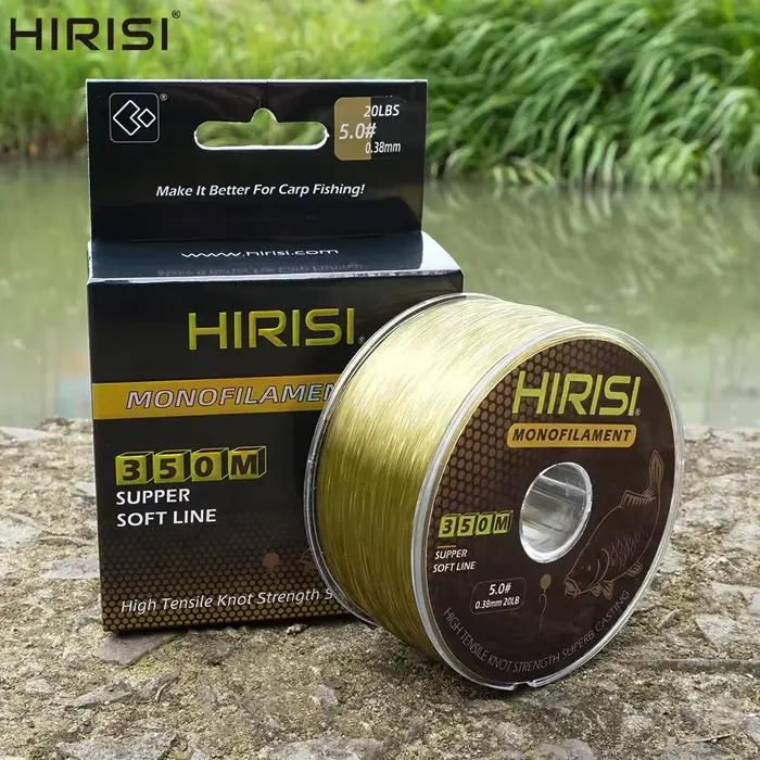Ligne de pêche Hirisi 350m nylon japonais 12-20LB super résistante pour carpe et accessoires