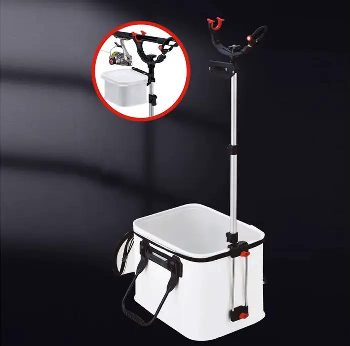 Support de canne télescopique en alliage aluminium renforcé - Porte-canne pêche réglable et stable