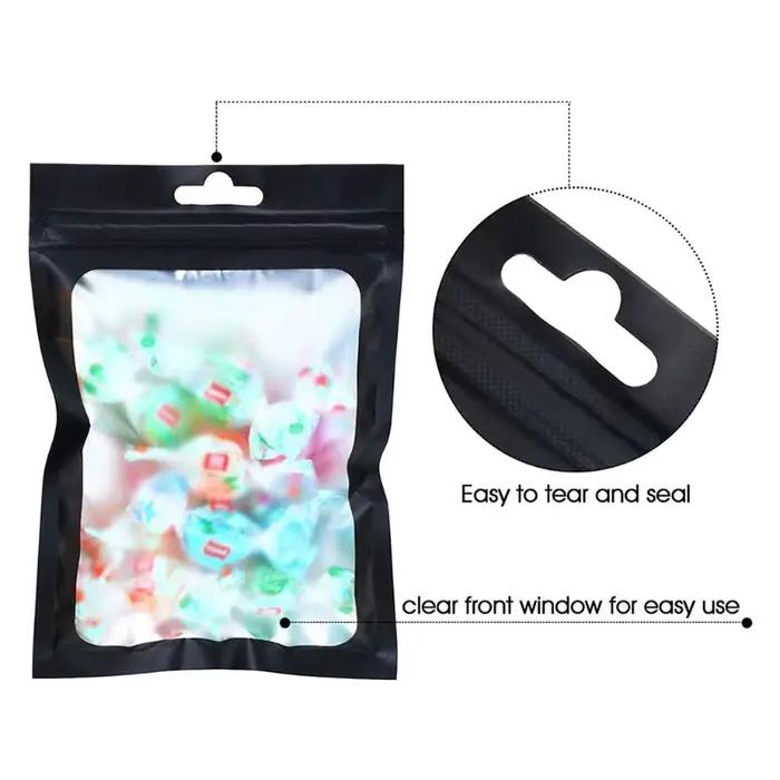 Sachets mylar épais conservation appâts pêche 100 pièces refermables étanches anti-odeurs