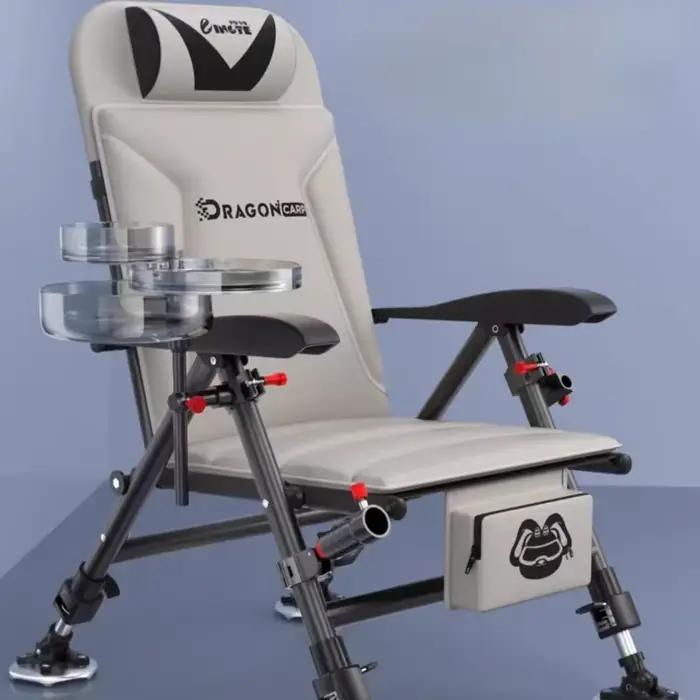 Siège de pêche sauvage professionnel tout-terrain multifonction pliable - Chaise escamotable portable berge rivière