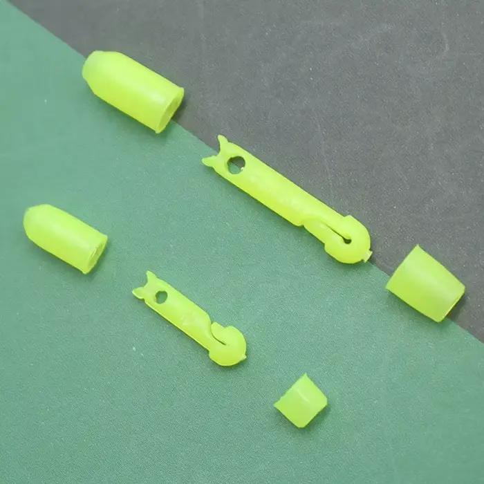 10PCS Connecteurs Élastique Canne Pêche - Tailles L S Carpe Méthode Feeder Match