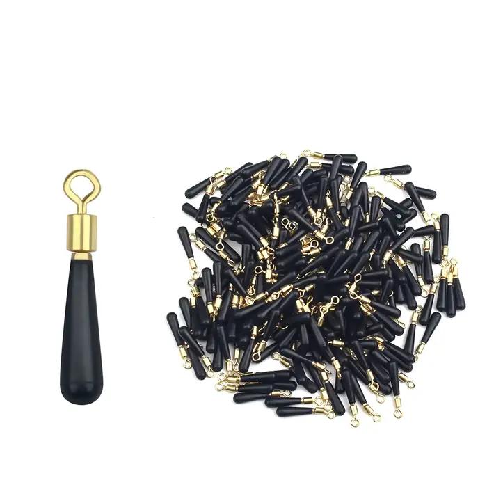 50 pièces flotteurs pêche dérive accessoires bloc rotation cuivre caoutchouc outils matériel pêche