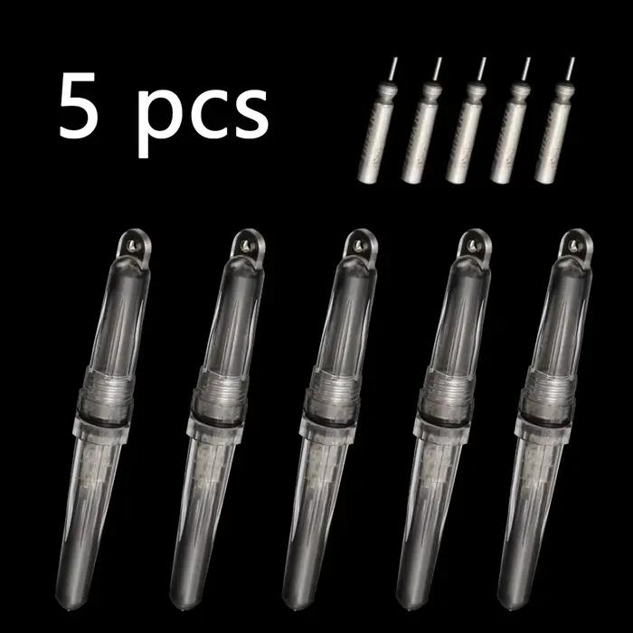 Lot de 5 lampes de pêche lumineuses pour appâts, lumière sous-marine pour bateau et pêche de nuit