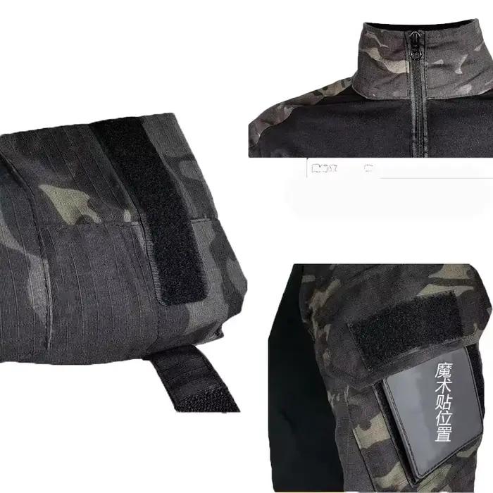 Uniforme chasse été pêche tactique manches longues pantalon camping camouflage homme
