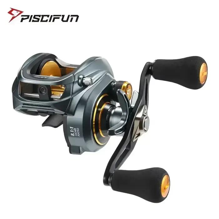 Moulinet baitcasting Piscifun Alijoz 300 15KG frein, pour pêche eau douce et mer