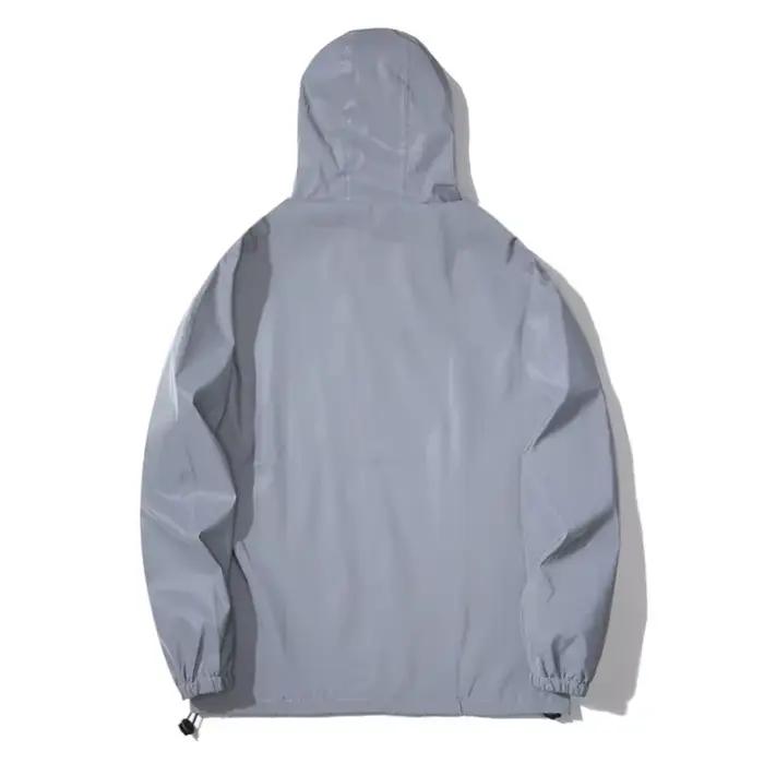 Veste de pêche réfléchissante pour couple - Veste polyester lumineuse pêche nocturne sécurité