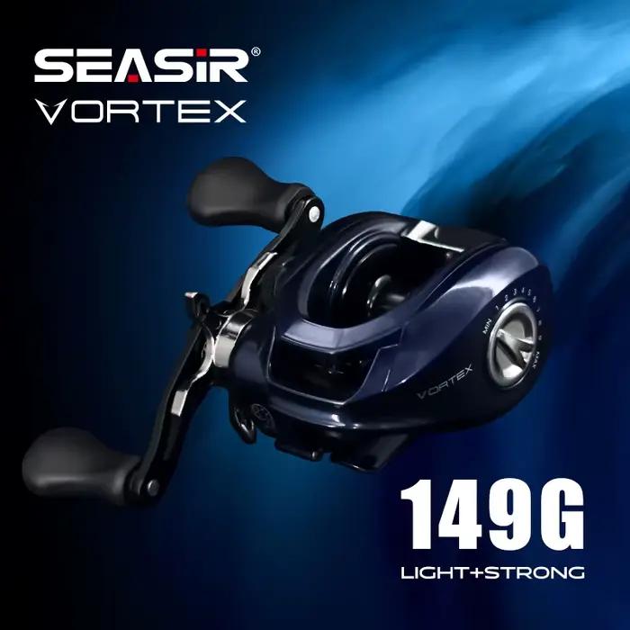 Moulinet baitcasting Seasir Vortex 149g ratio 7.0:1 frein 8KG - 5+1BB pour pêche eau douce et mer