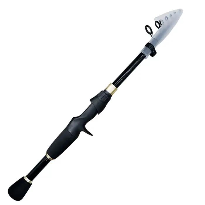 Canne télescopique pêche ultralégère 1.6-2.4m carbone pour leurres 10-30g - Sensibilité maximale