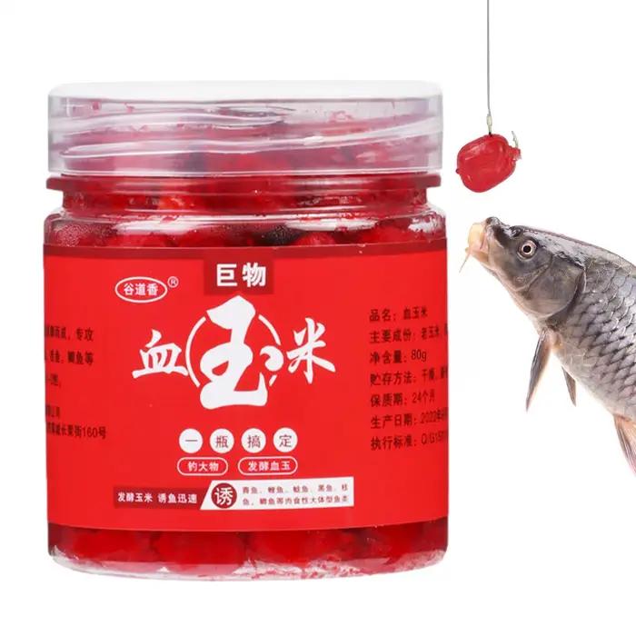 Attractant sang pour poissons - Concentré rouge 80g pour truite, silure, carpe et hareng
