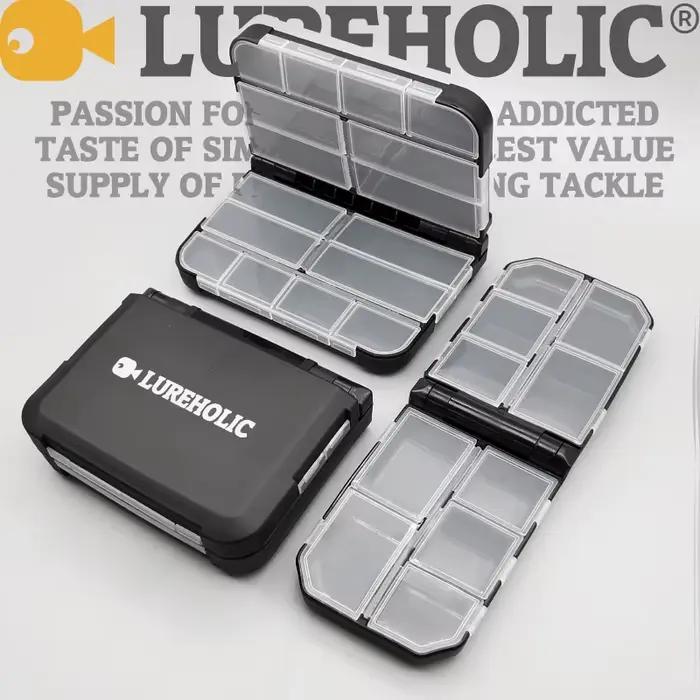Boîte de rangement pêche LUREHOLIC pour leurres, hameçons, plombs tungstène et accessoires