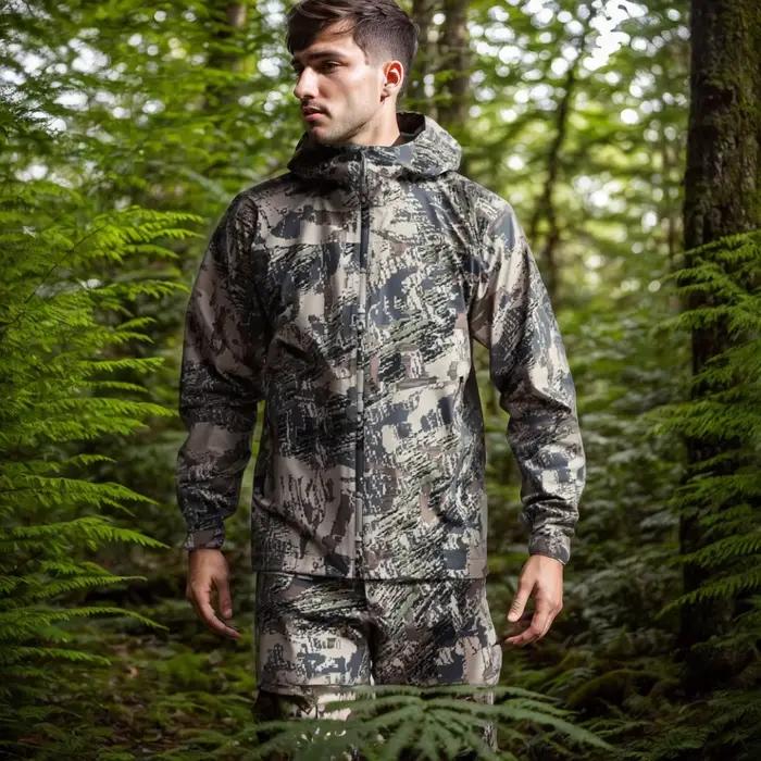 Veste de pluie chasse homme point de rosée camouflage pêche vêtements chasse imperméable