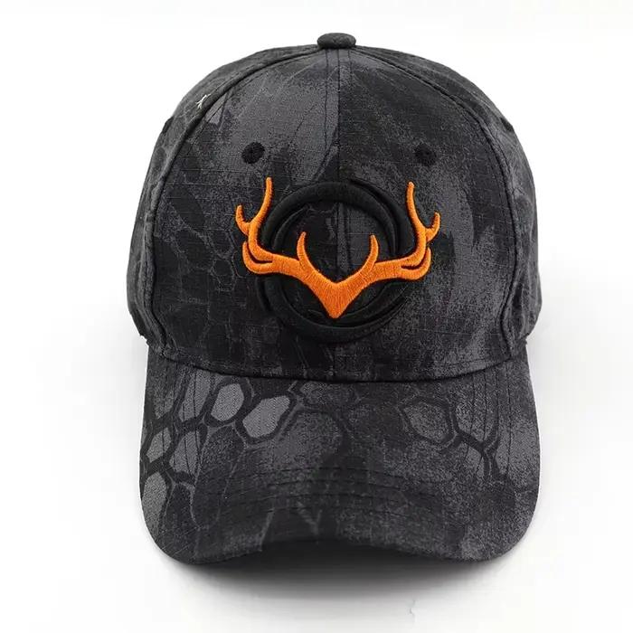 Casquette pêche camouflage cerf réglable - Chapeau unisexe pêche chasse activités outdoor
