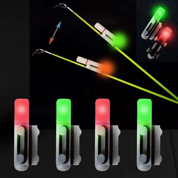 Alarme de touche lumineuse LED pour canne à pêche avec détection électronique et lumière colorée changeante