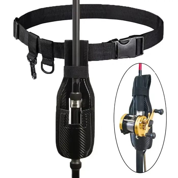 Porte-canne réglable et portable avec ceinture - Accessoire de pêche pratique pour les sessions en extérieur