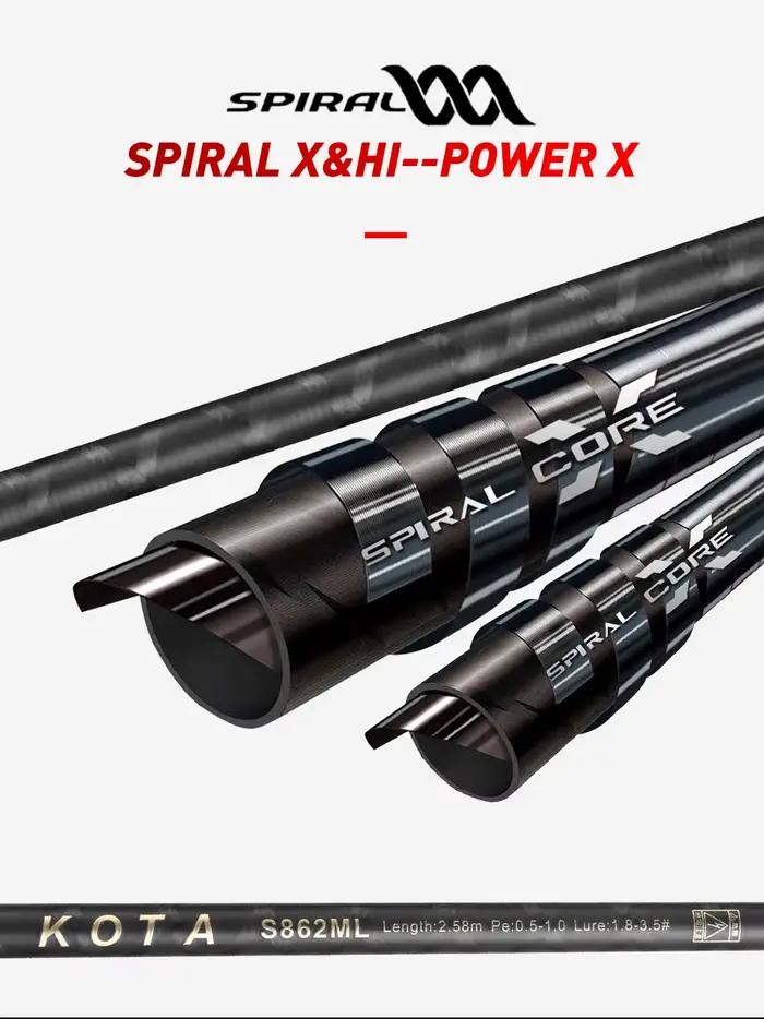 Canne encornet Egi Rod 2.58m spinning 862M 862ML carbone 40T anneaux Fuji pêche au calmar leurre