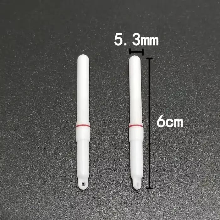 10 bâtons lumineux verts et rouges pour flotteurs de pêche de nuit, compatibles piles CR322 et CR425