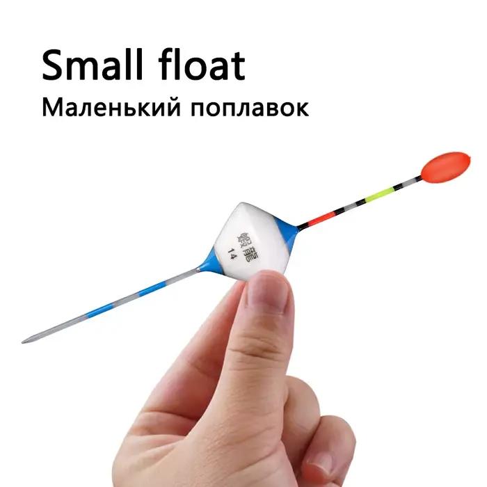 Kit pêche nano flotteurs + tubes + hameçons - 5 flotteurs courts durables avec perle de queue