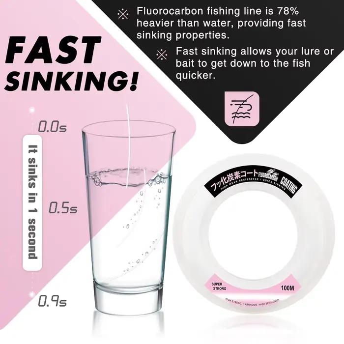 Ligne de pêche fluorocarbone ZUKIBO 100% Japon haute résistance à l'abrasion pour carnassiers et truites