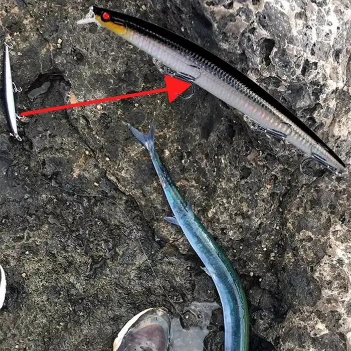 Leurre minnow laser dur appât artificiel 18cm 24g yeux 3D hameçons tranchants pêche mer wobblers