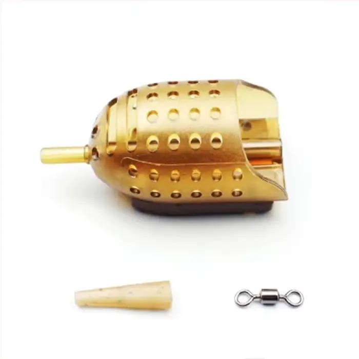 Cage amorce plombée NGB 40g-100g avec montages à cheveu intégrés pour pêche carp au feeder