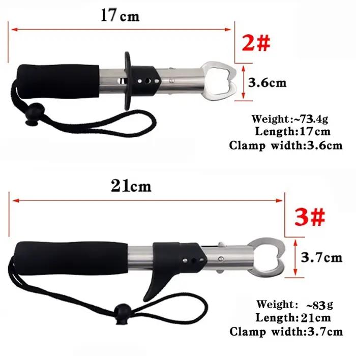 Pinces à leurres en acier inoxydable 17/21cm - Multi-fonctions pour extraire les hameçons et contrôler les poissons