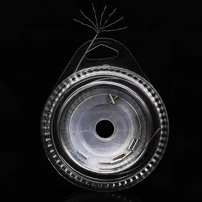 Fil de pêche acier 7 brins 10m haute résistance 10 à 200lbs pour leurre et pêche en mer