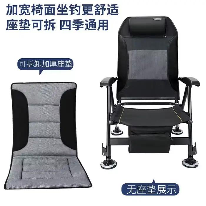 Chaise de pêche européenne multifonction tout-terrain - Siège pliant portable avec plateau pour appâts