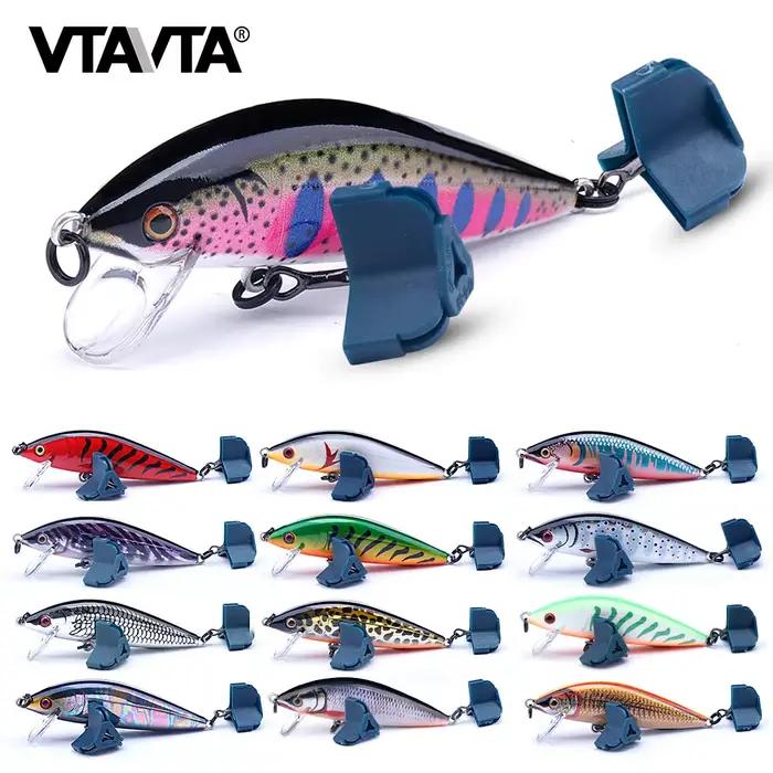 Leurre dur VTAVTA Sinking Minnow 7cm pour truite, brochet et pêche en mer - Leurres carnassiers