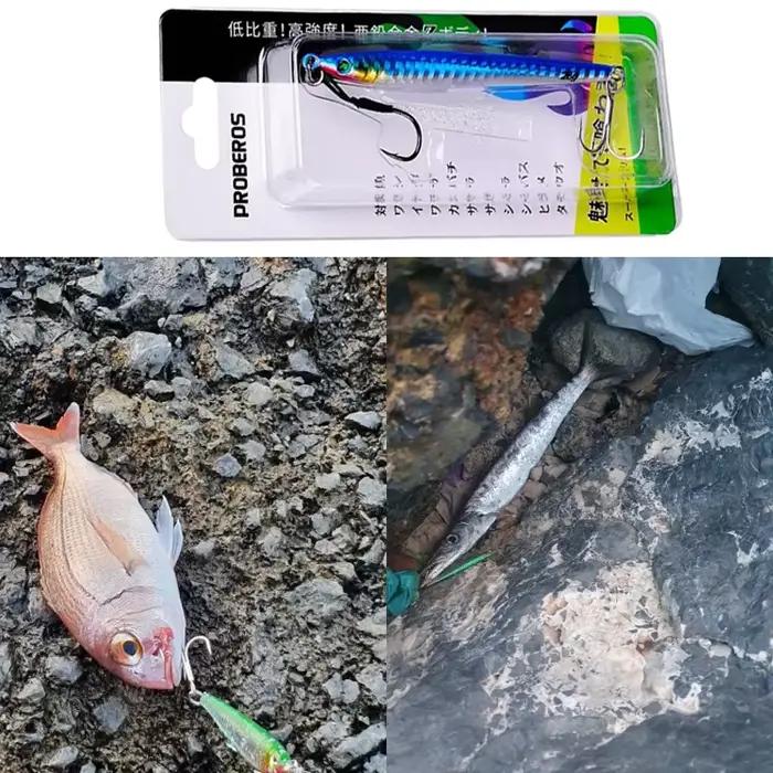 Leurre métallique PRO BEROS 7g à 60g pour pêche en mer, trolling et bar en rivière