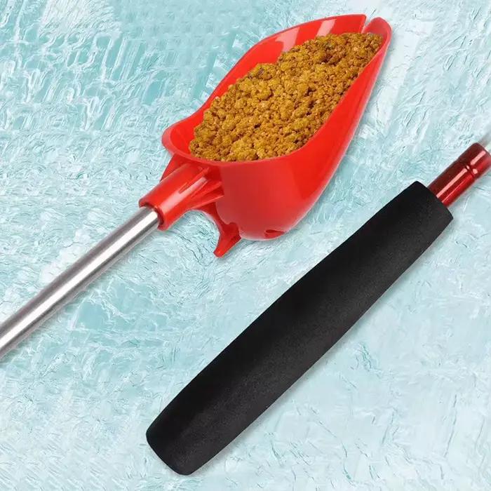 Cuillère de pêche rétractable légère avec manche long antidérapant pour lancer les appâts et esches pour pêcheurs occasions spéciales sorties rivière lac mer