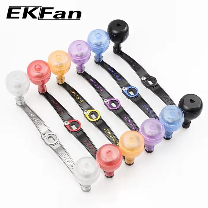 Manivelle ultralégère EKFAN 140mm 24g alliage acrylique DIY moulinets casting