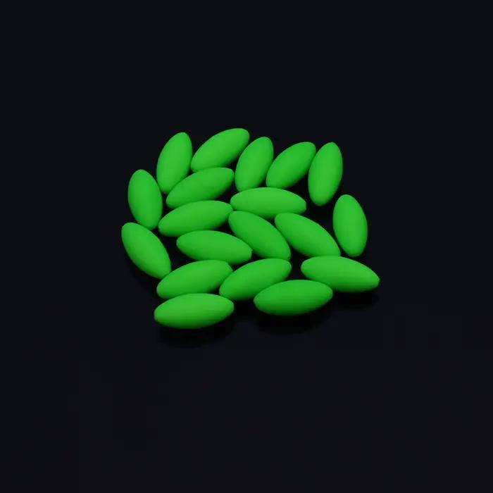 50 flotteurs beans et olives élargis - Flotteurs à queue épaissie pour ligne de dérive visible