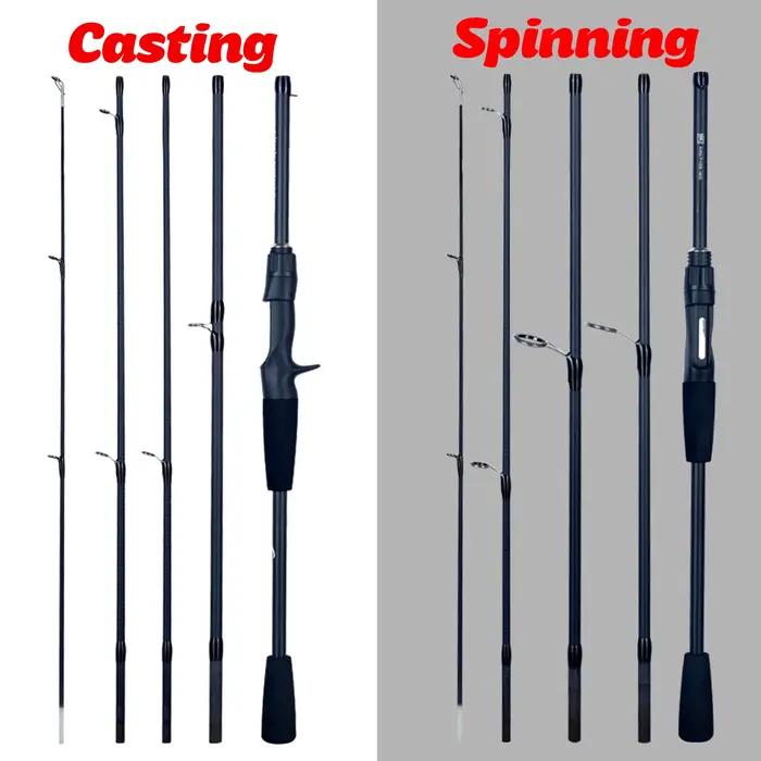Canne à pêche PHISHGER spinning baitcasting voyage carbone mini 5-30g M rapide ultralight pour truite