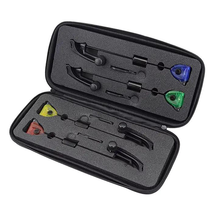 Set d'indicateurs de touche LED Hirisi B2002 pour pêche à la carpe - Alarme sonore et lumineuse