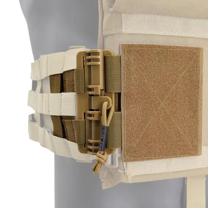 Kit boucles dégagement rapide 2 pièces - Pour gilets tactiques de pêche et airsoft