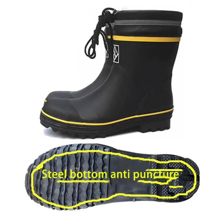 Bottes de pêche unisexes polyvalentes - Chaussures wading semelle caoutchouc pour pêche récifale et à la mouche