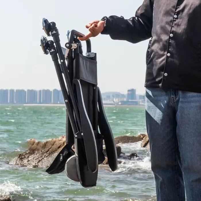 Chaise de pêche européenne multifonction tout-terrain - Siège pliant portable avec plateau pour appâts