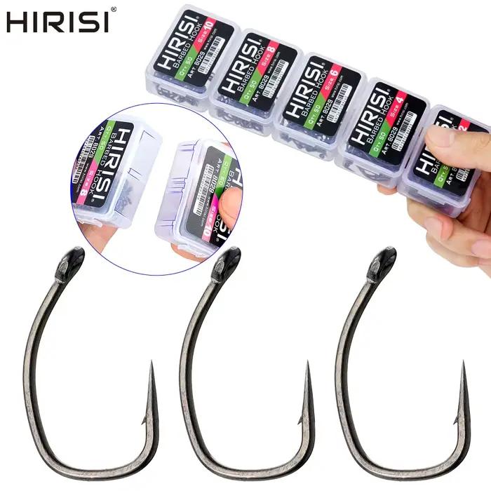 50 hameçons pour carpe micro-barbelés PTFE haute résistance - boîte de rangement pratique