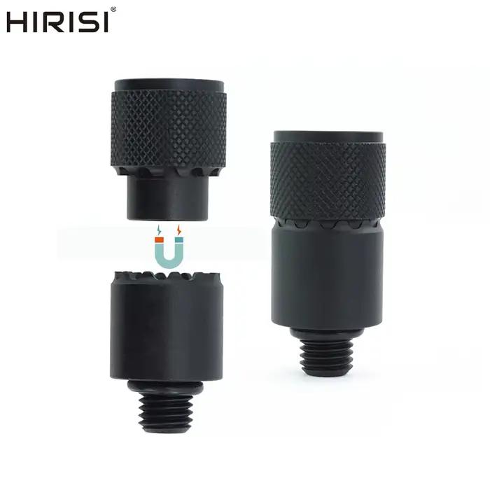 Connecteur à changement rapide en aluminium Hirisi pour alarmes de pêche à la carpe et rod pod AQ210
