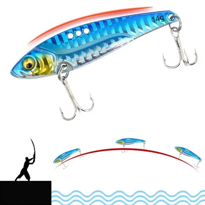 Leurre métal VIB 7g 10g 18g pêche spinning cuillère vibrante leurre trempette carnassiers tout temps