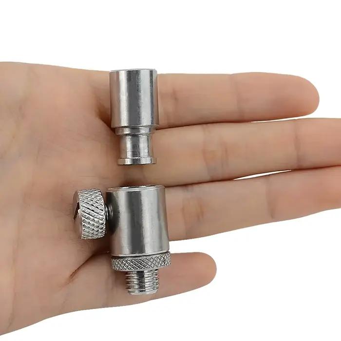 Connecteur rapide inox pour alarmes carpe et rod pod - Fixation instantanée AQ202 pour pêche statique