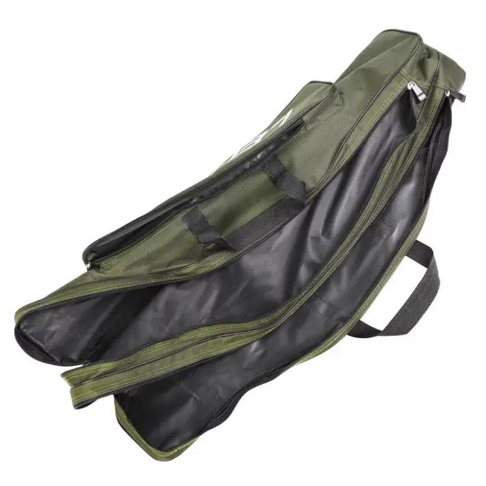 Sac pliable double couche 600D Oxford pour cannes de pêche mer - 0.8m à 1.5m grande capacité