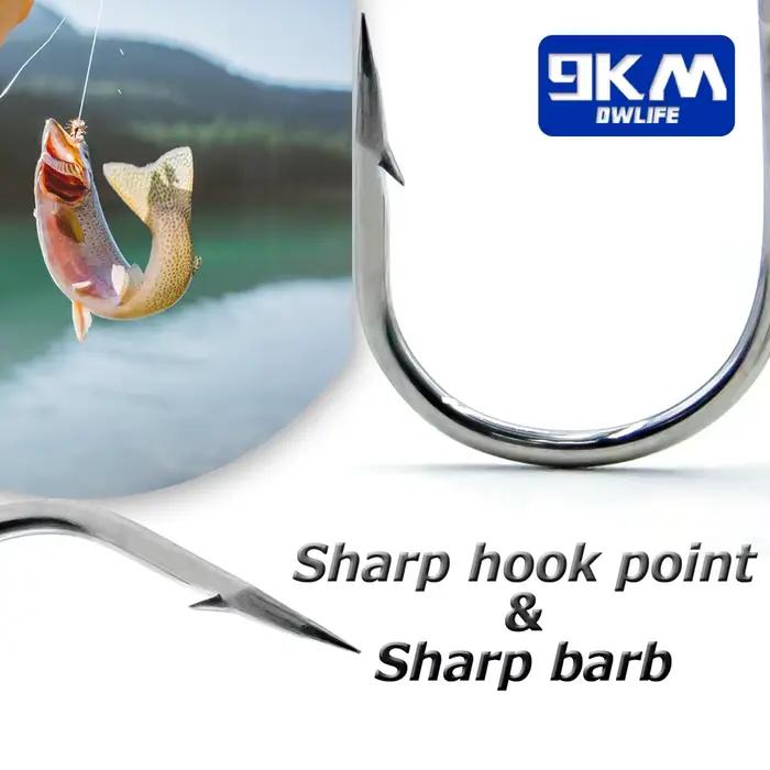 Hameçons triples 25-50pcs pour leurres durs pêche mer et eau douce avec ardillon pointu
