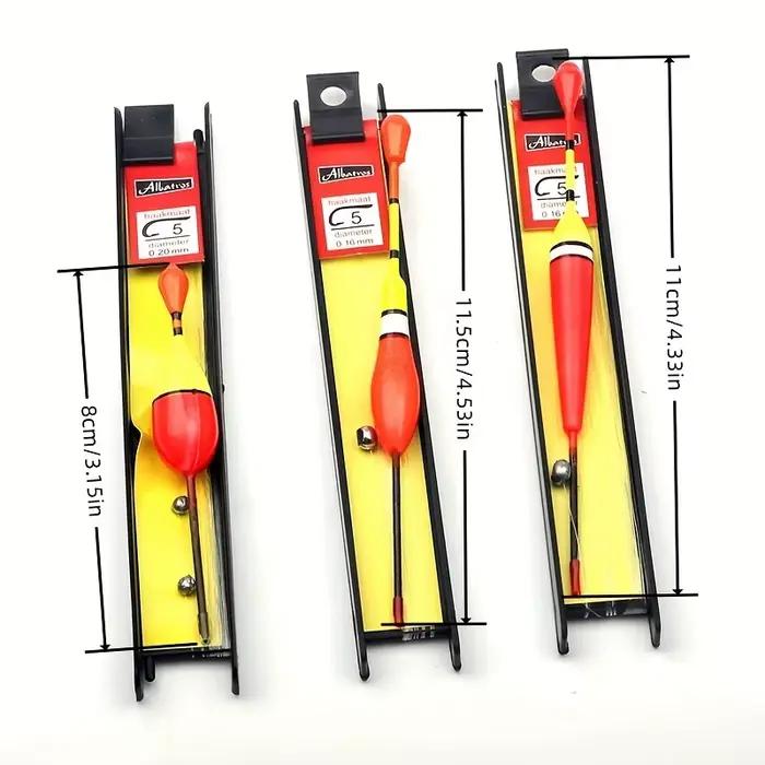 Set flotteurs pêche débutant eau peu profonde avec montage bobber rig flotteurs droits